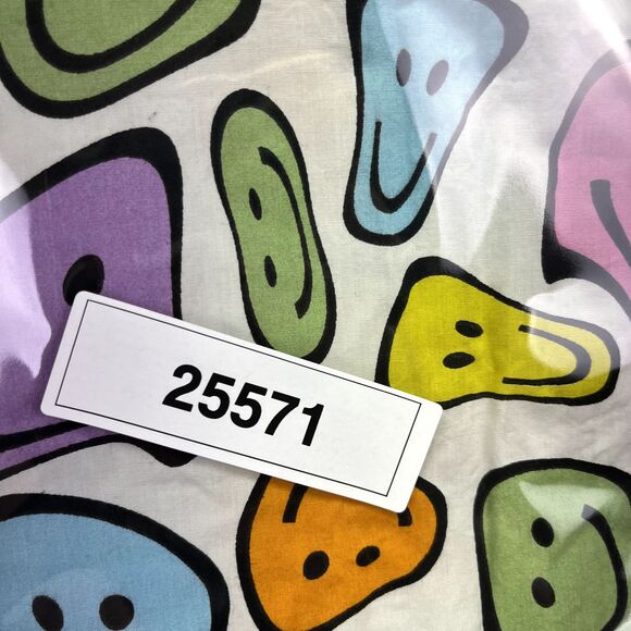 Vintage‎ aLab Button Down Shirt XL Melting Smiley Face Multicolor Hippy Trippy - Picture 14 of 14